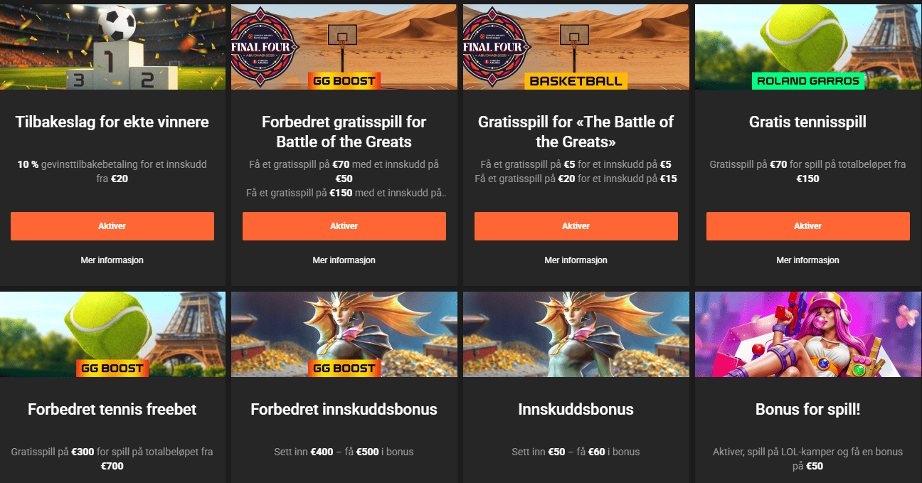 GGBet bonus