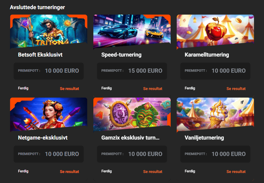 Turneringer på GGBet Casino